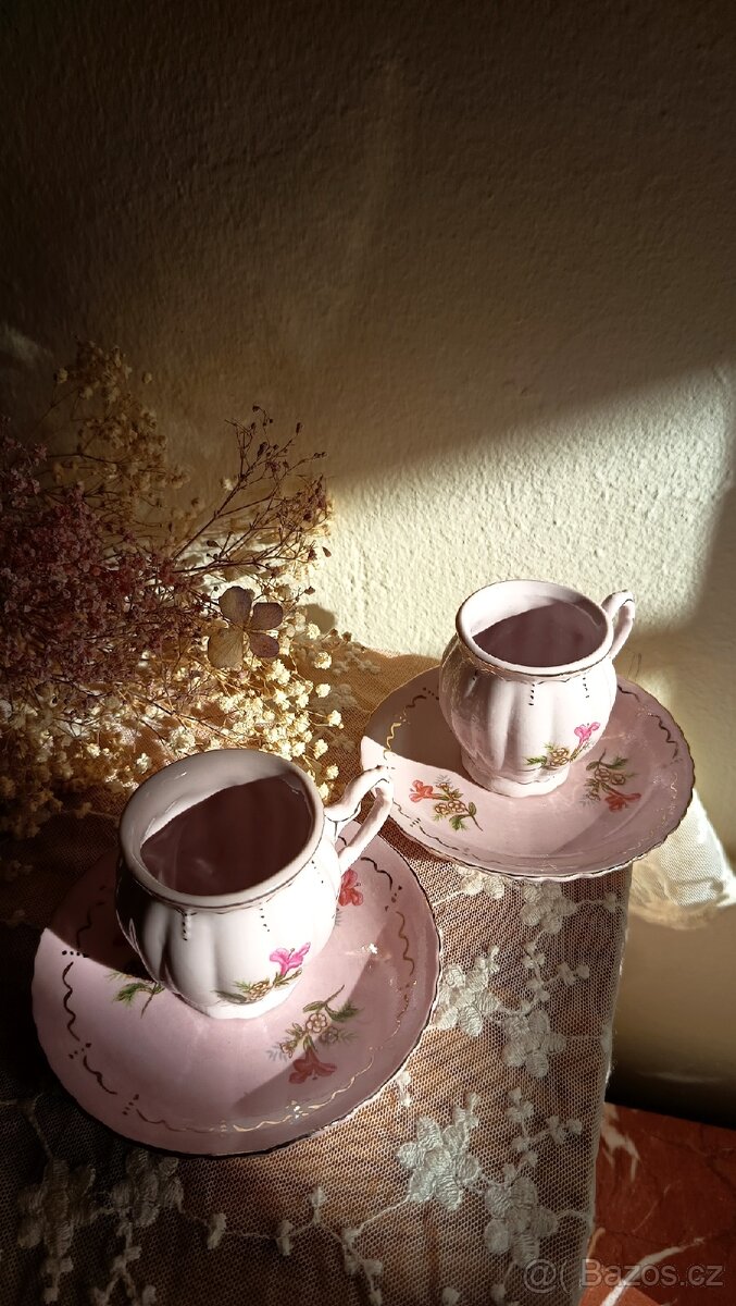 Růžové šálky na espresso - 3