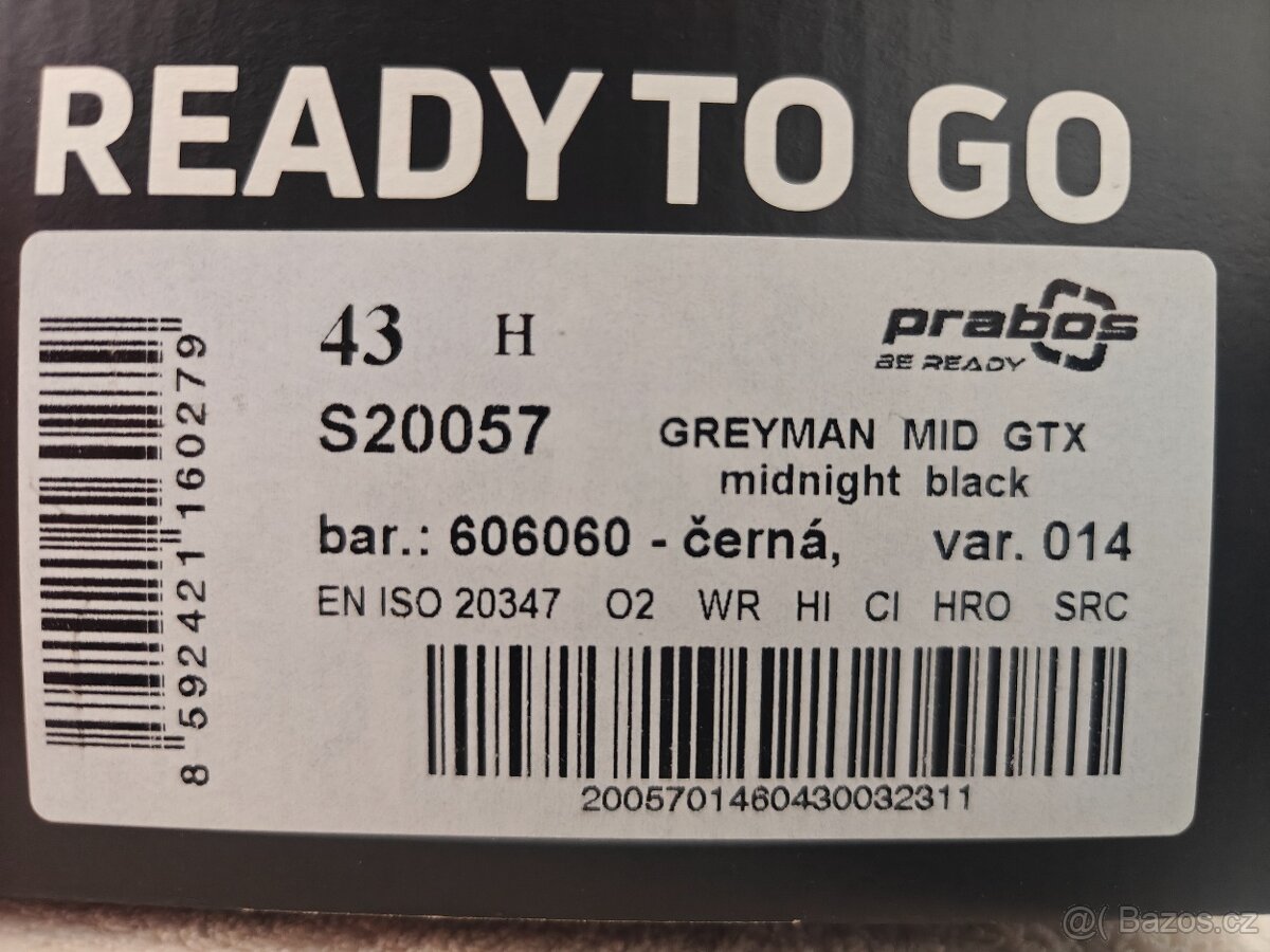 Prabos Greyman Mid GTX midnight black - 3