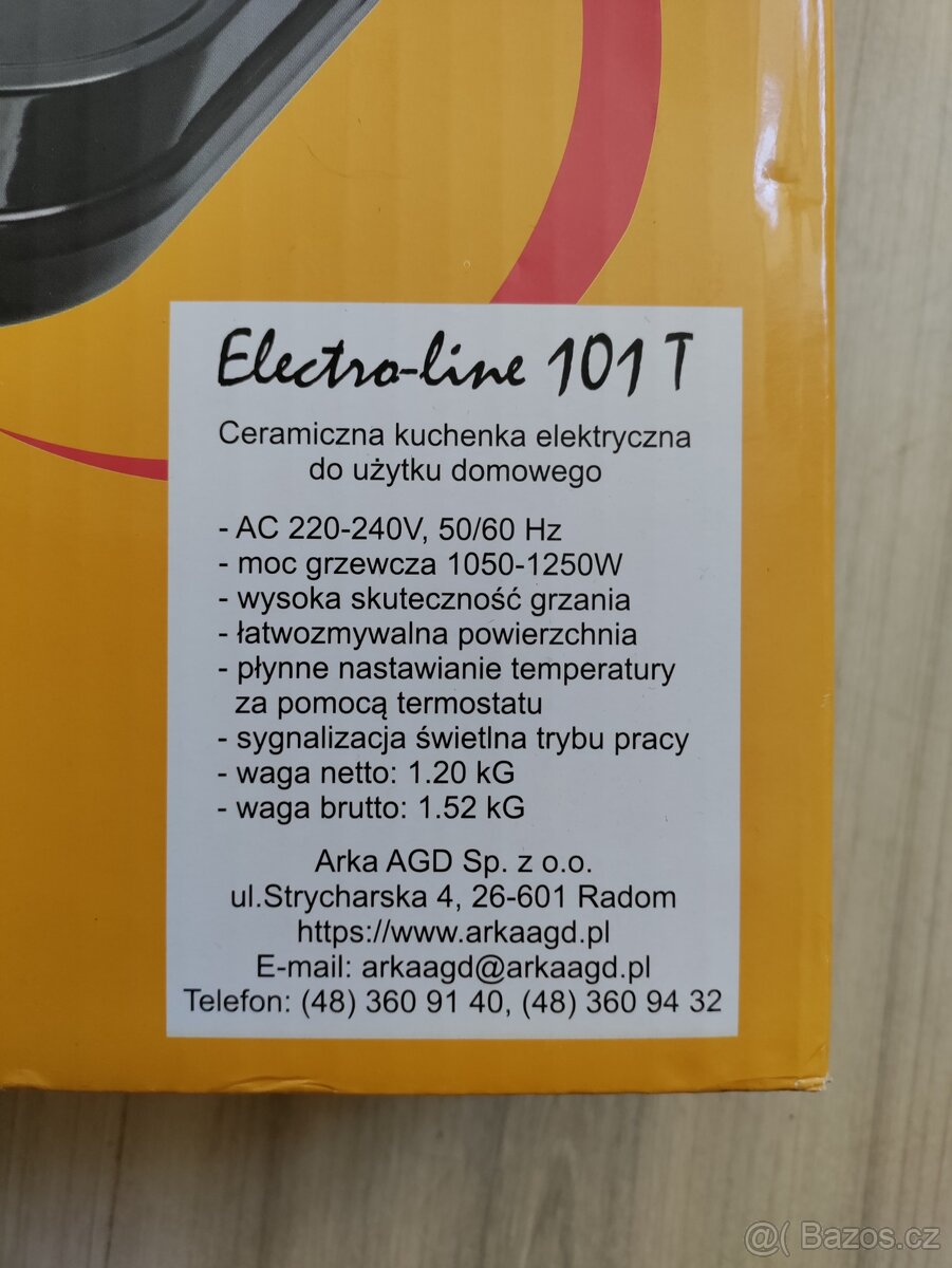 Vařič elektrický jedna plotýnka NOVÝ - 3