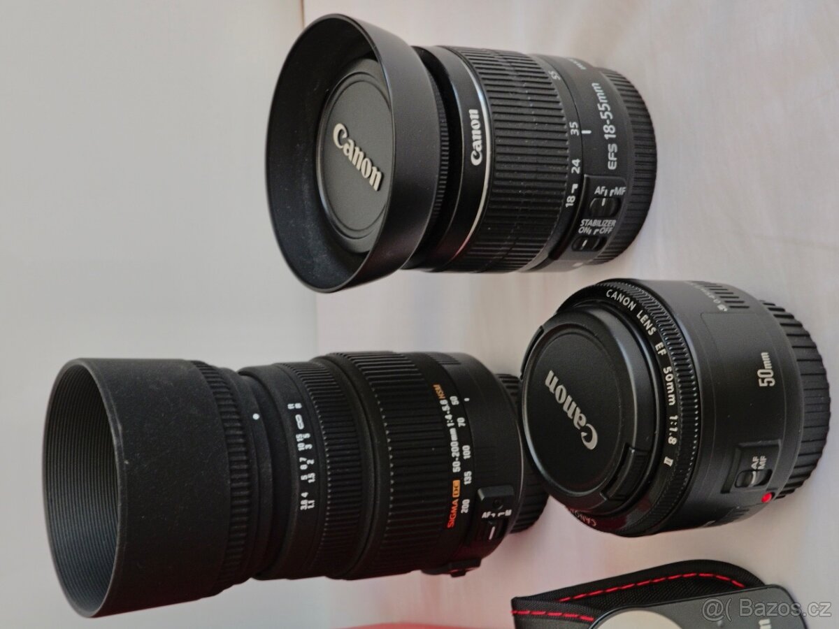 Canon 600D s 3 objektivy a příslušenstvím - 3