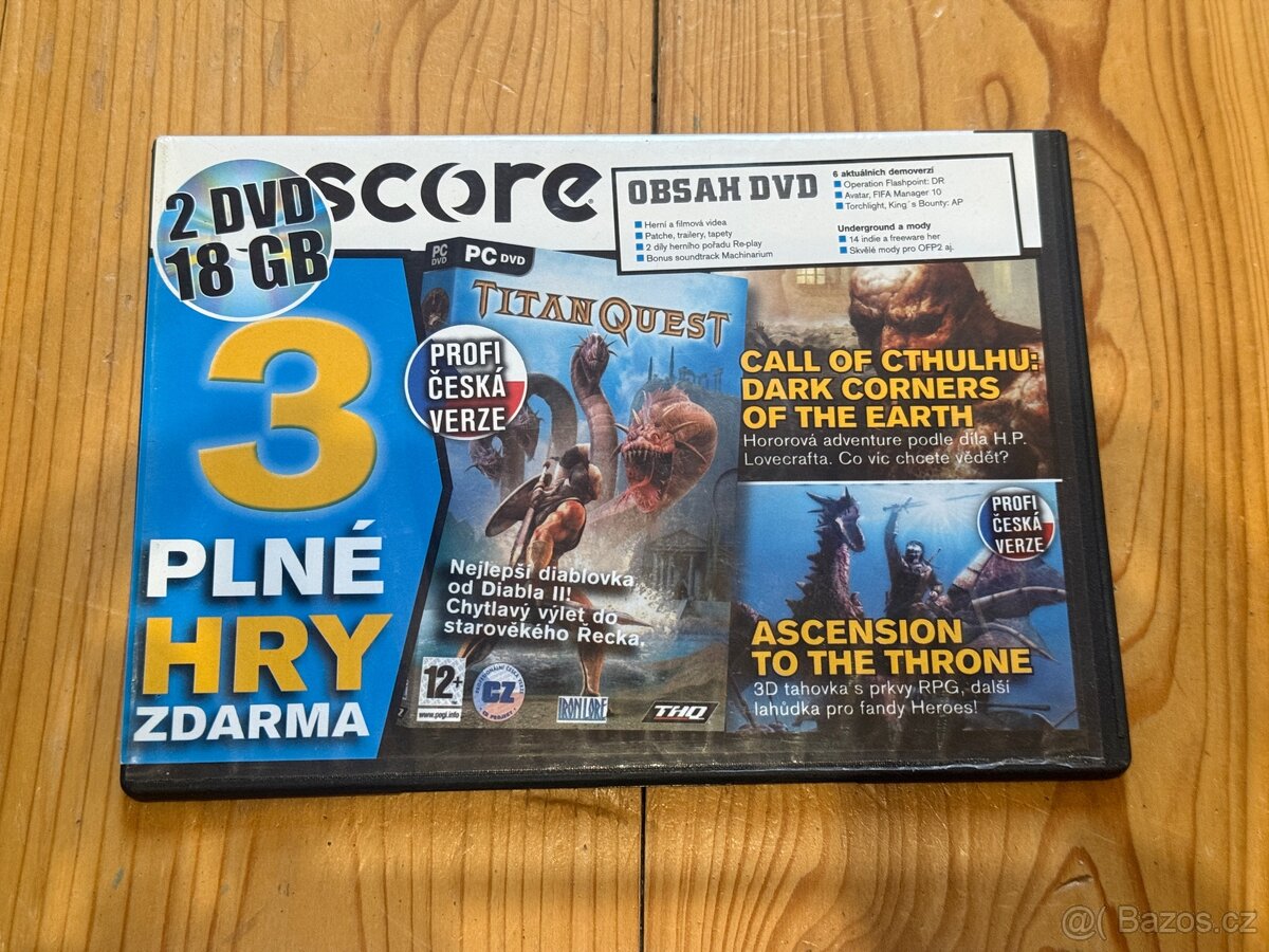 Balíček 3x DVD příloha časopisu SCORE - 3