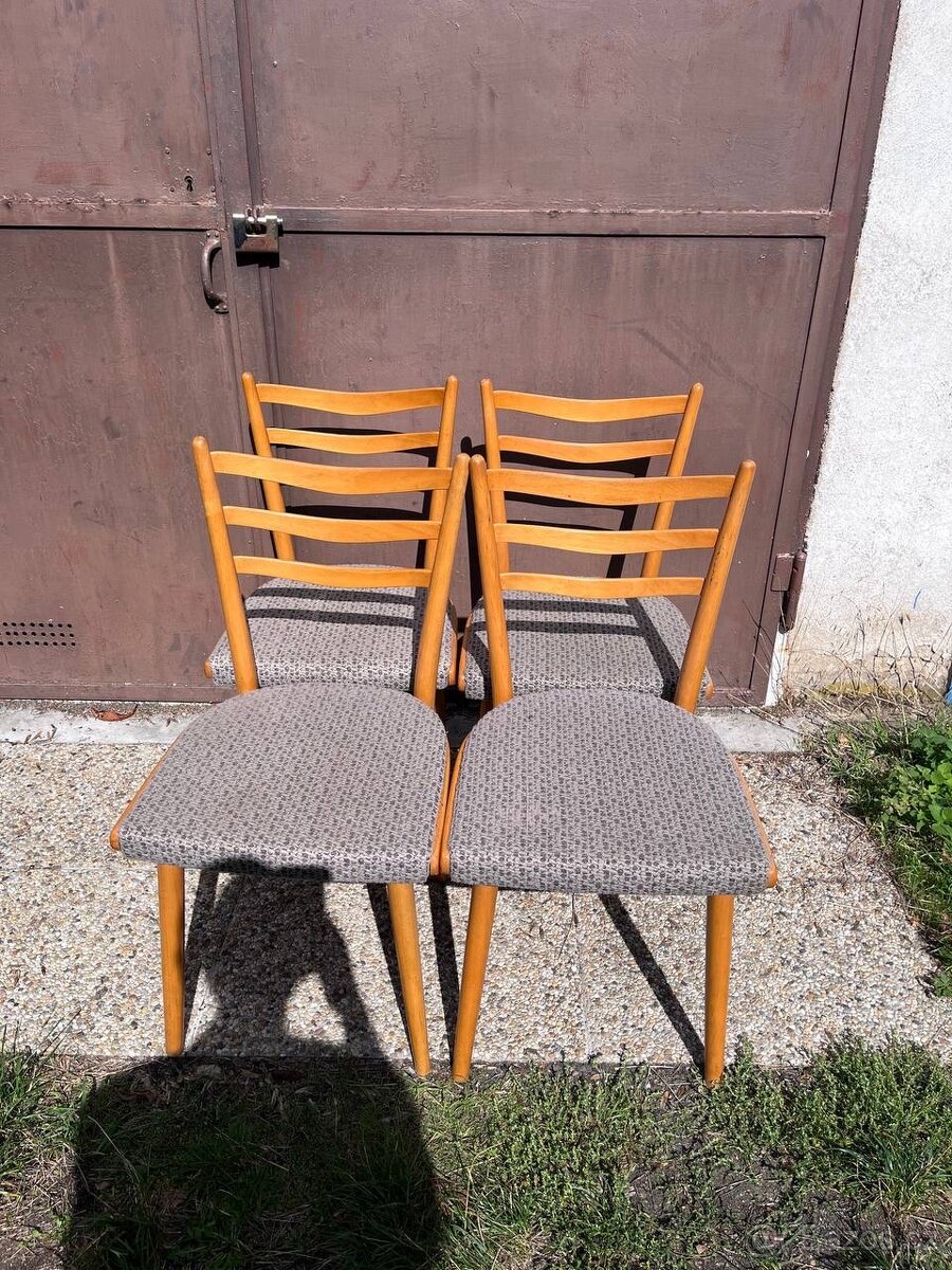 4x retro jidelní Židle - 3