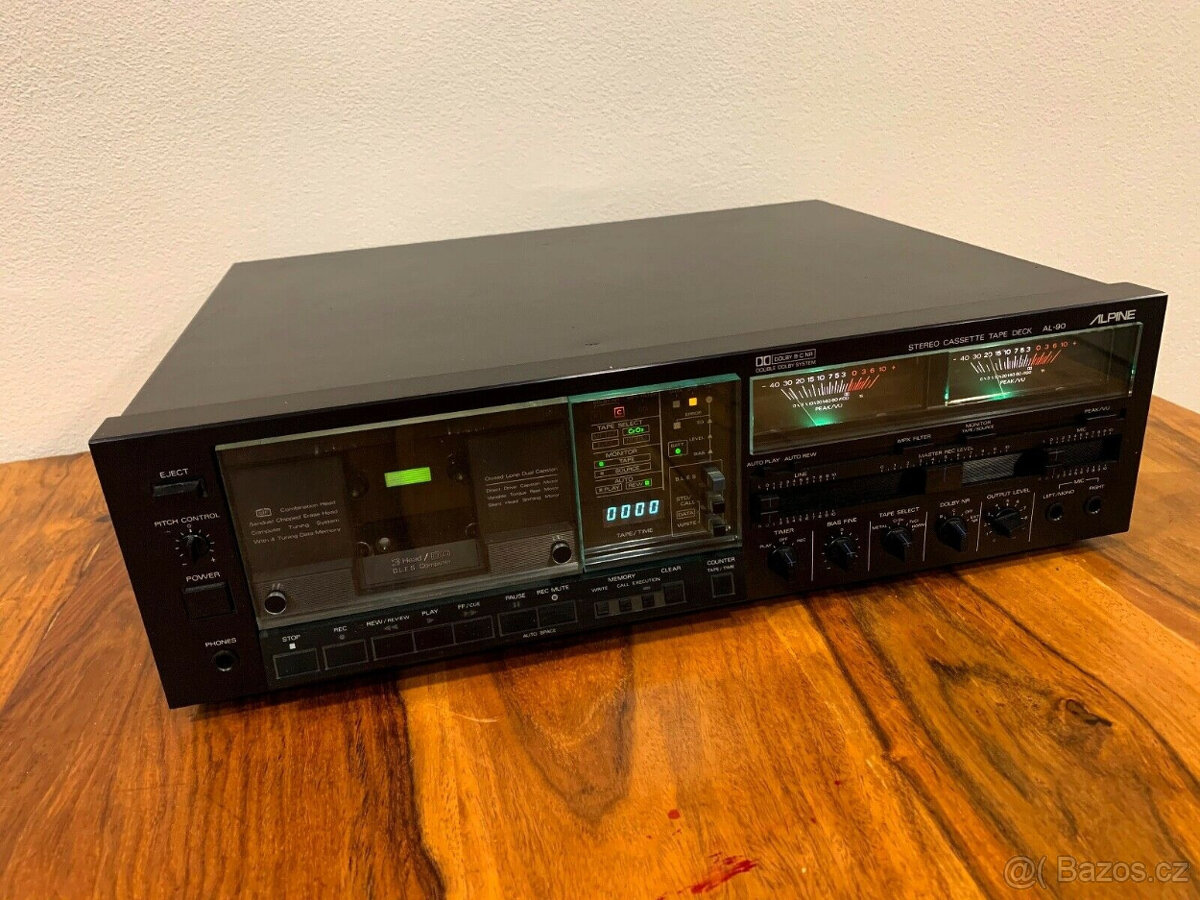 Kazetový magnetofon Alpine AL-90 (Luxman K-05). VLAJKOVÁ LOD - 3