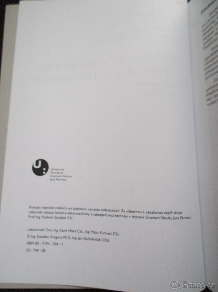 Elektrotechnika a zab. technika v dopravní infrastruktuře - 3