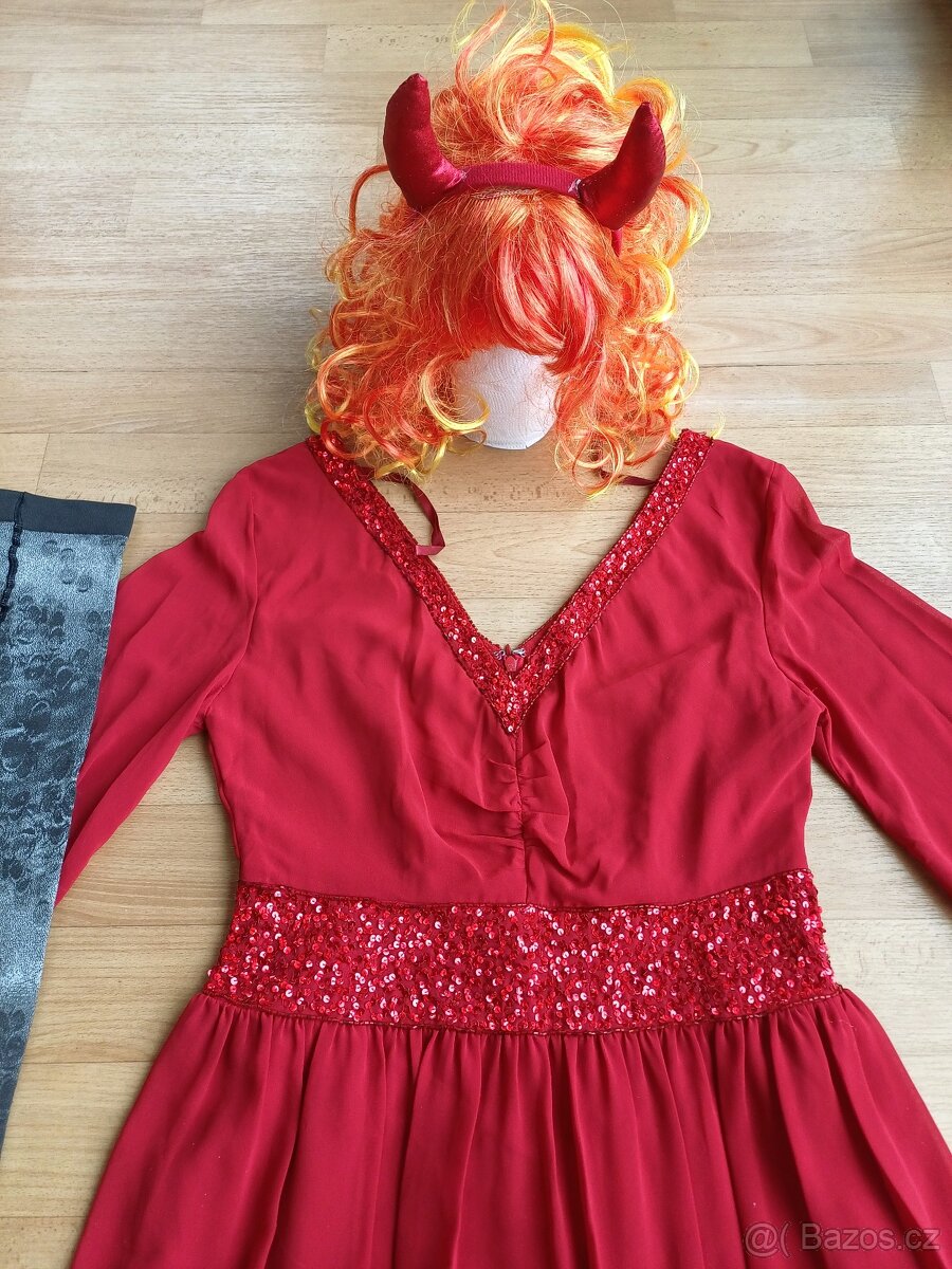 Karnevalový kostým ČERTICE 36-38 - 3