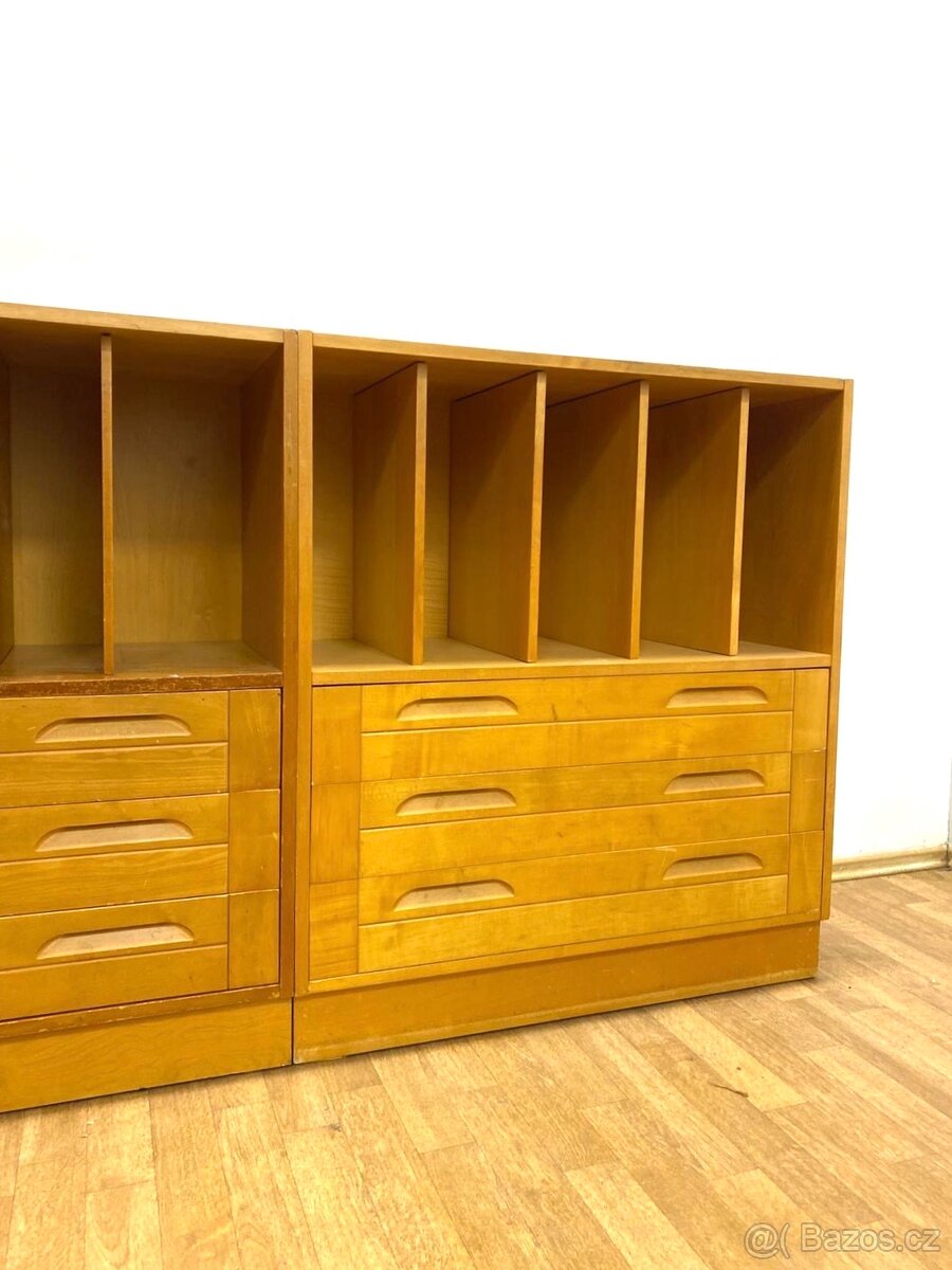 Retro komody/ knihovny TATRA 60. léta Brusel - 3