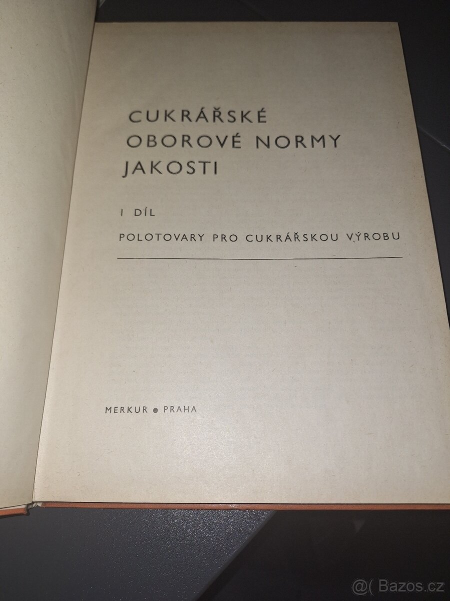 Cukrářské oborové normy jakosti, I. díl - 3