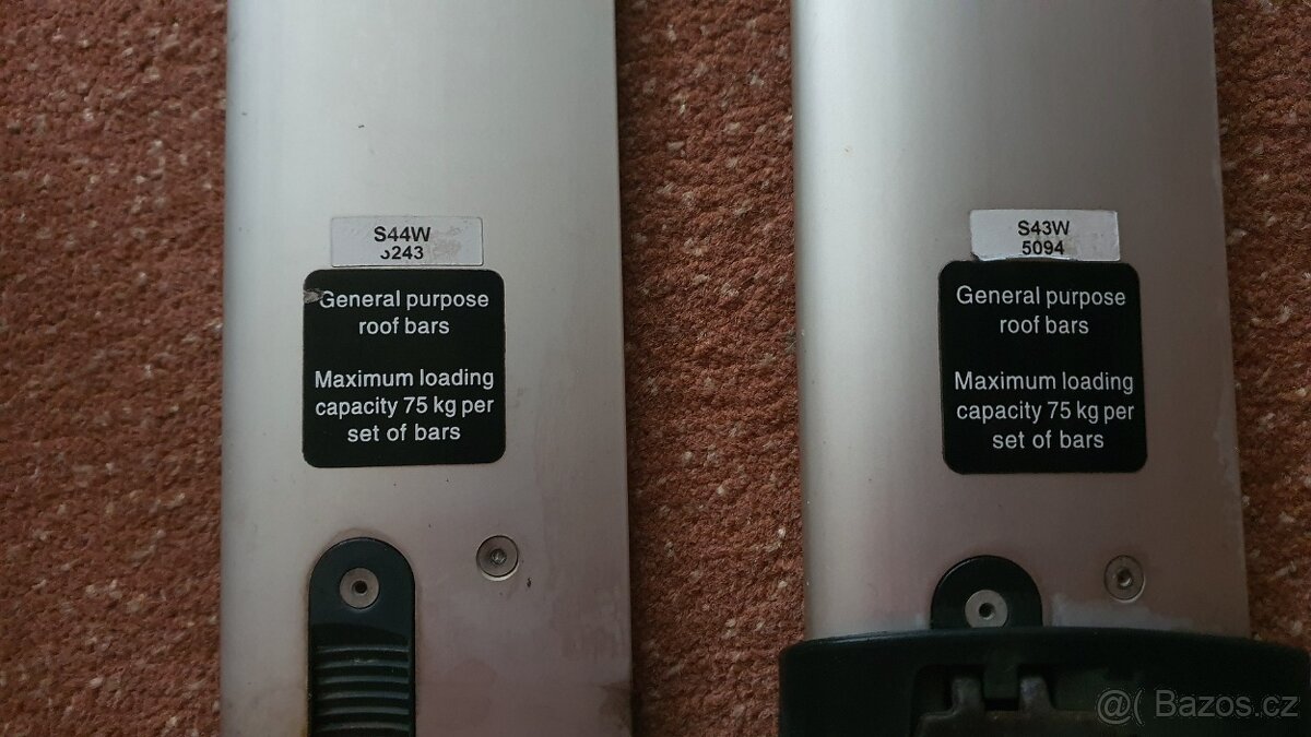 STŘEŠNÍ PŘIČNIKY+NOSIČE LYŽI - WHISBAR - USA - SUPER CENA - 3