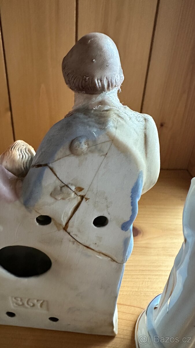 Tři svaté sošky - porcelán - 3