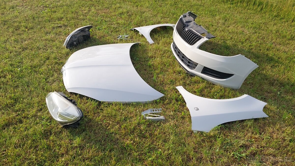 Skoda Fabia II Facelift – Nárazník, Světla, Kapota, Blatníky - 3