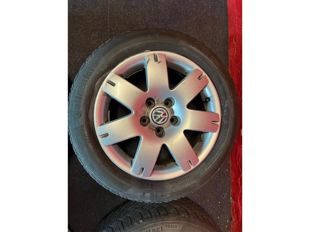 ALU disky 5x112 R16 7Jx16H2 ET 37 se zimními pneu 205/55 R16 - 3