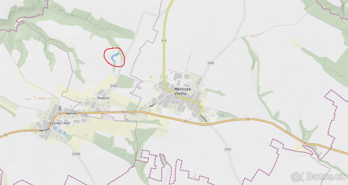 Prodám lesní pozemek v k. ú. Radouň - 3