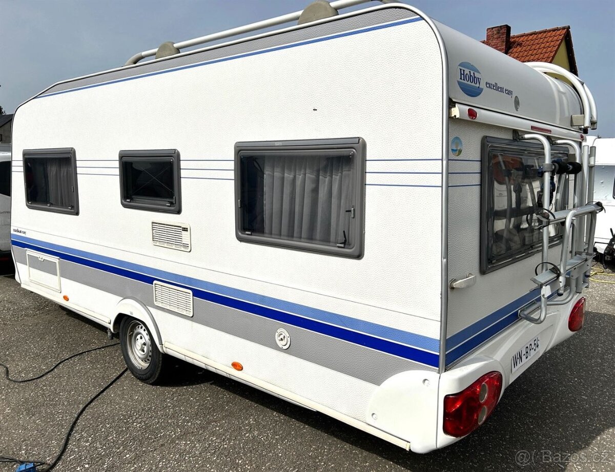 Karavan Hobby 495 Ufe excellent předstan nosič kol mover - 3