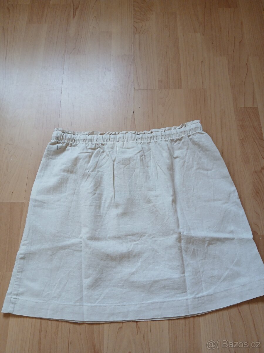 Dámská minisukně s podilem lnu - 3