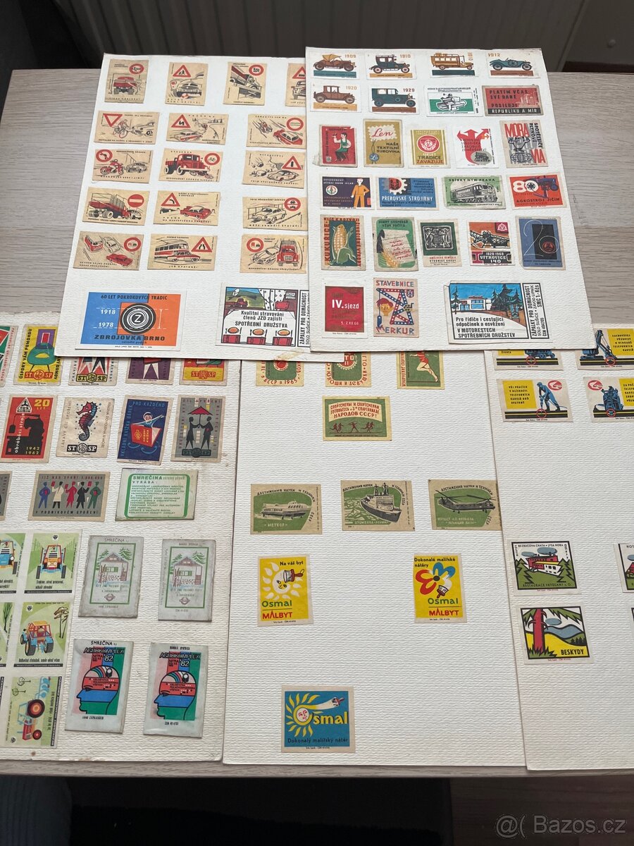 Staré zápalkové nálepky - 3