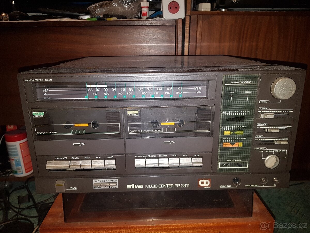 Retro hi-fi věž s gramofonem - 3