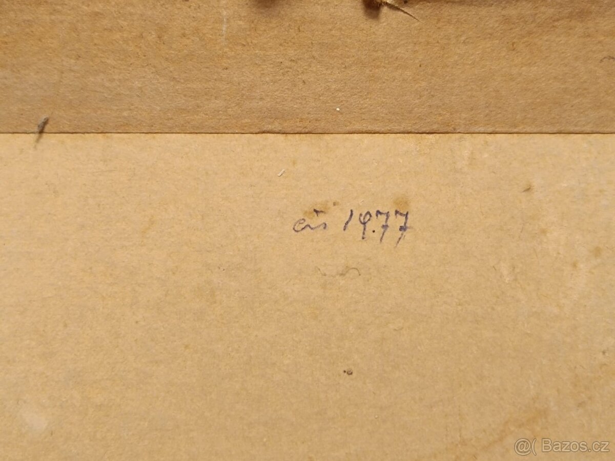 Obraz Šumava 1977, olejomalba 48x58 - 3