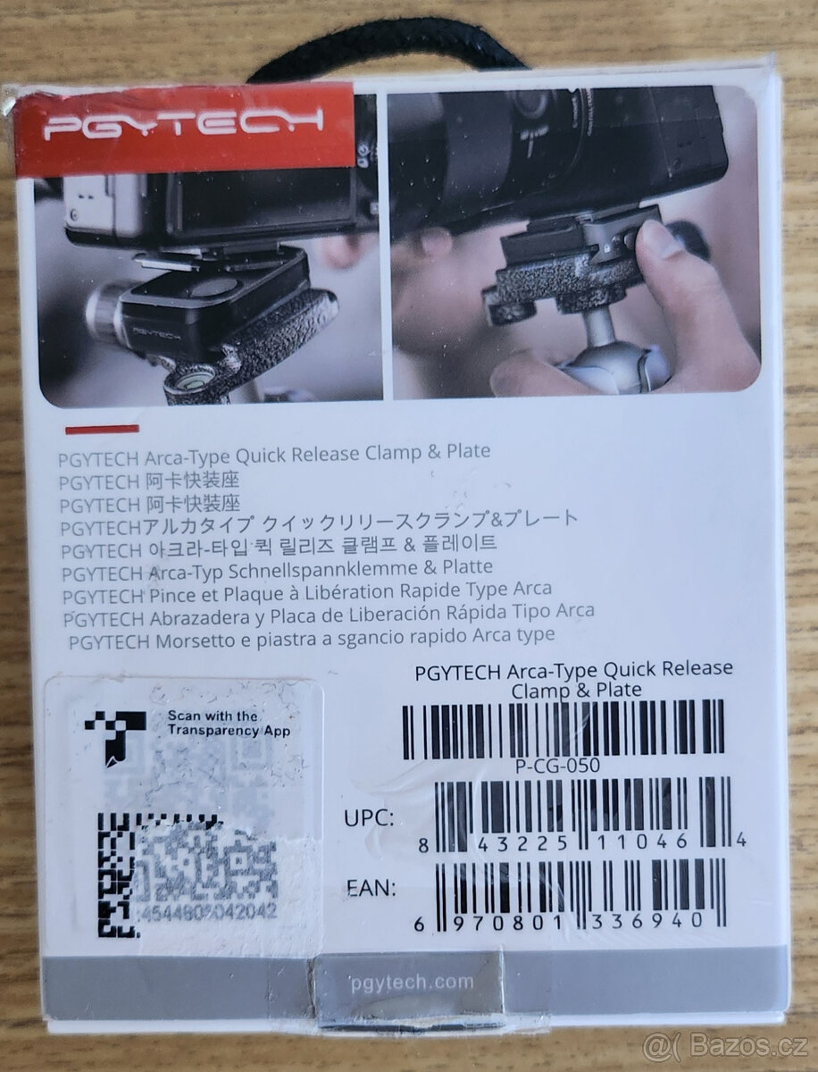 PGYTECH rychlospojka na stativ, držák kamery, fotoaparátu - 3