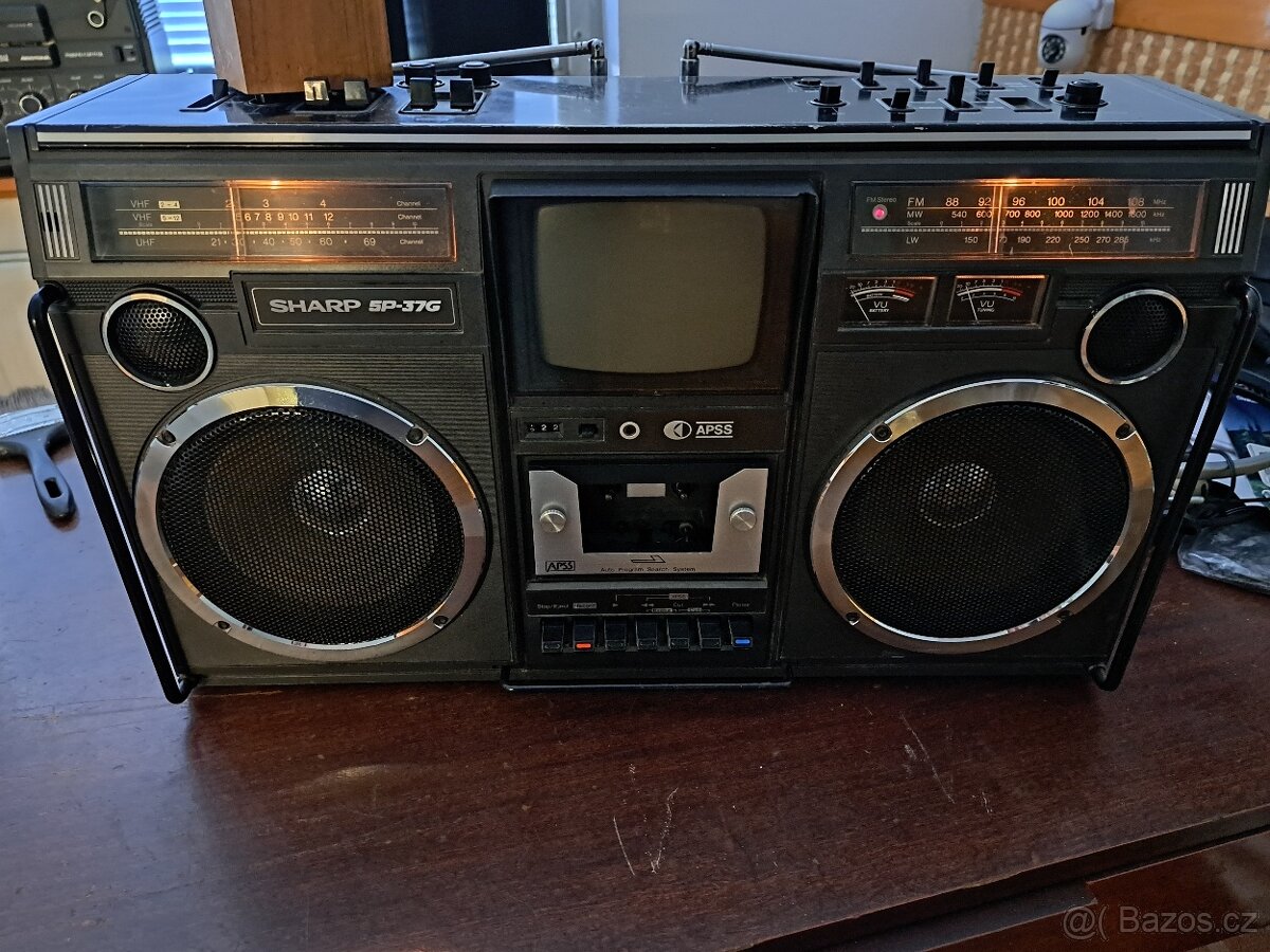 SHARP 5P-37G ohromný boombox plně funkční - 3