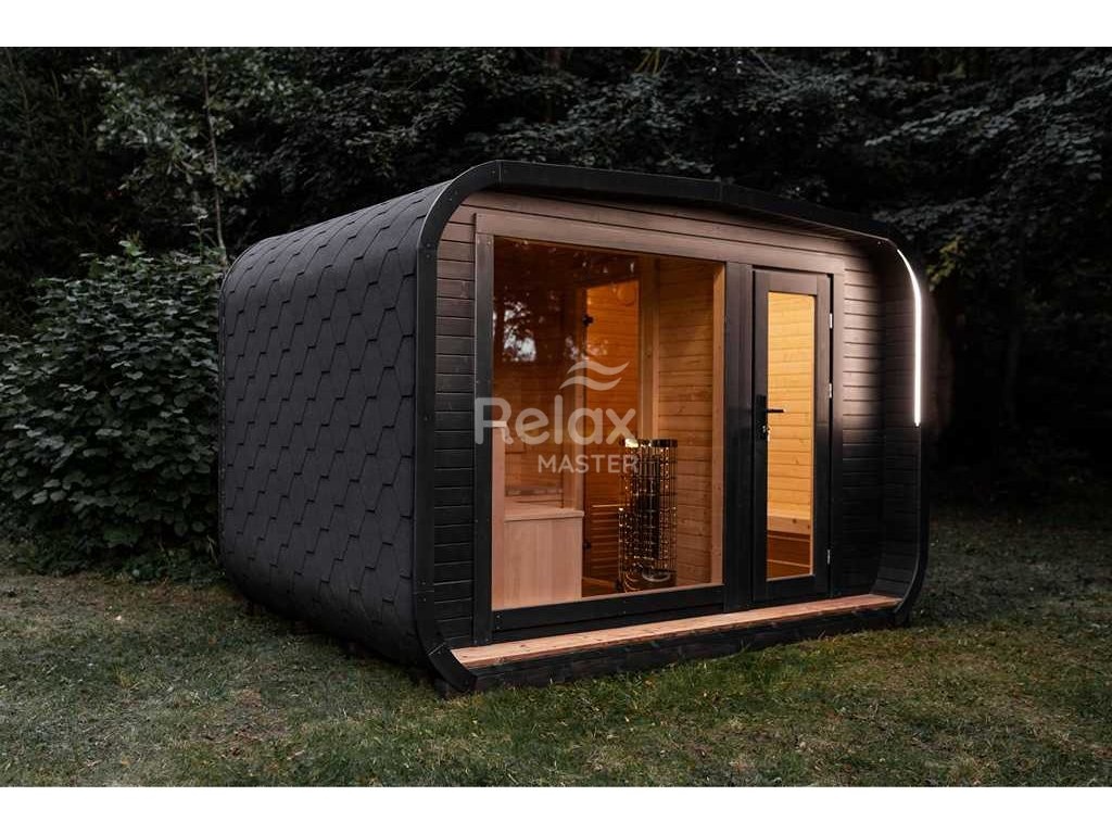 Finská sauna LUX s předsíní 245×340 - 3