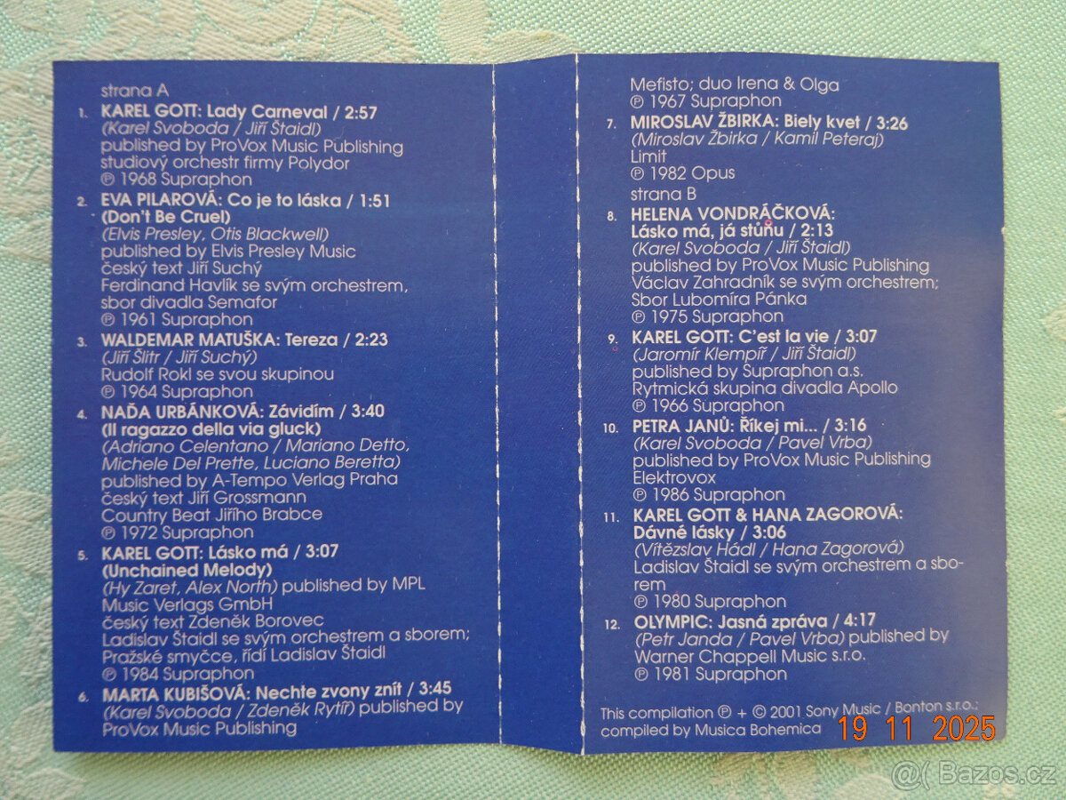 MC kazeta – ZLATÁ POKLADNICE Českých slavíků - 3