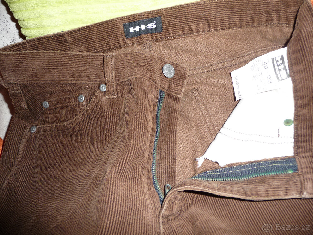 HIS manšestrové dámské kalhoty (rifle, džíny) vel. 40 - 3