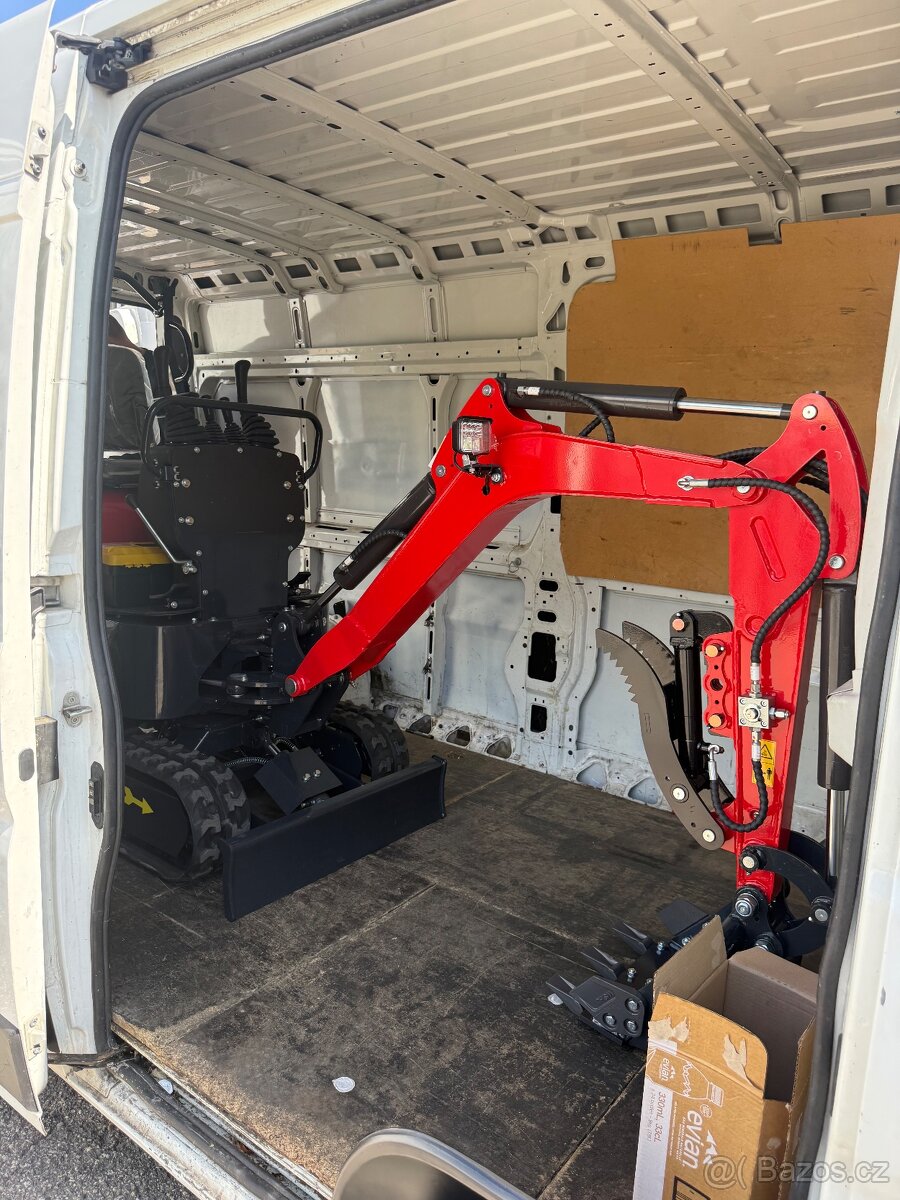 Minibagr 1.2t motor Koop 7.5kw - 3