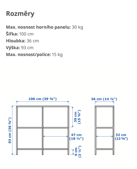 Policový díl, černohnědá/sklo, 100x93 cm - 3