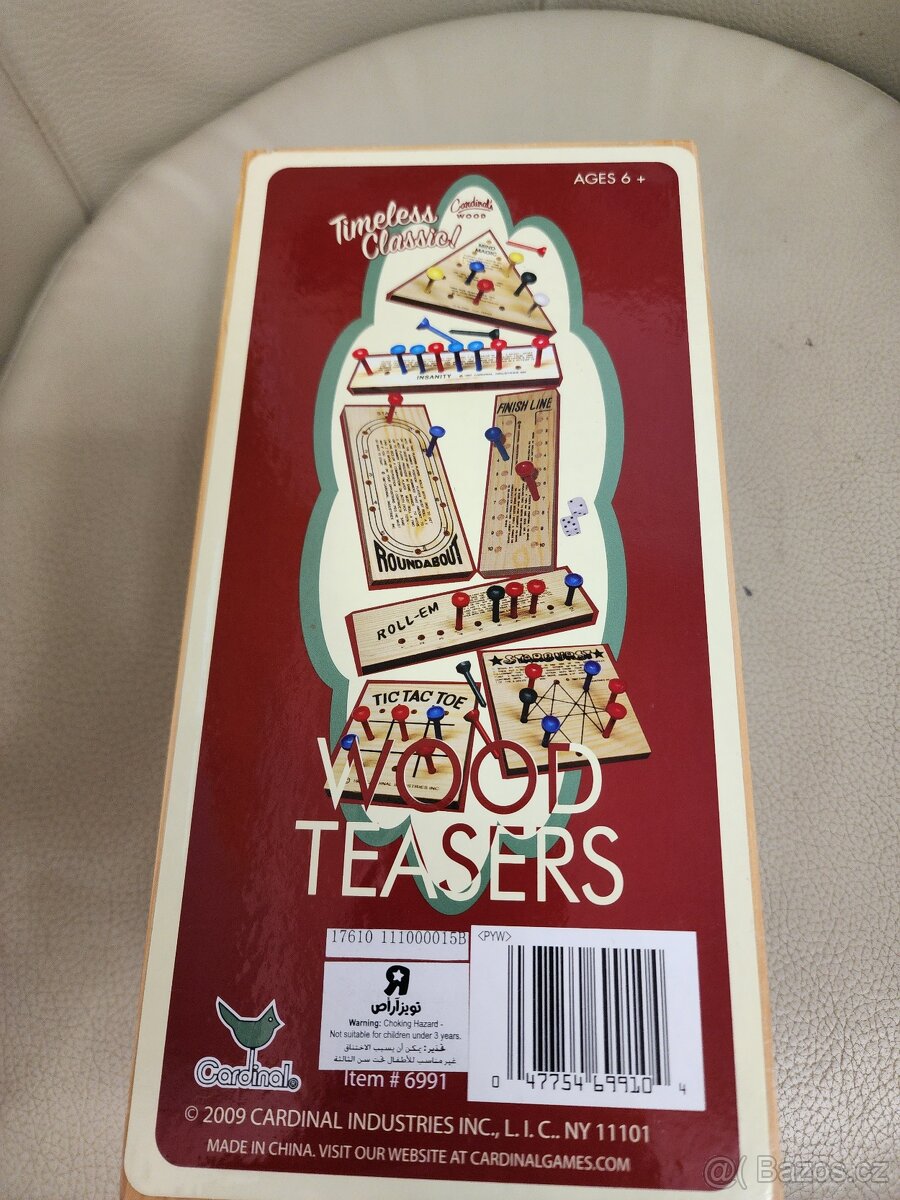 Wood teasers - anglicky, dřevěné hlavolamy - 3