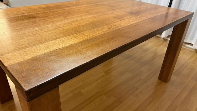 Dubový masivní stůl + 4ks židlí - 3