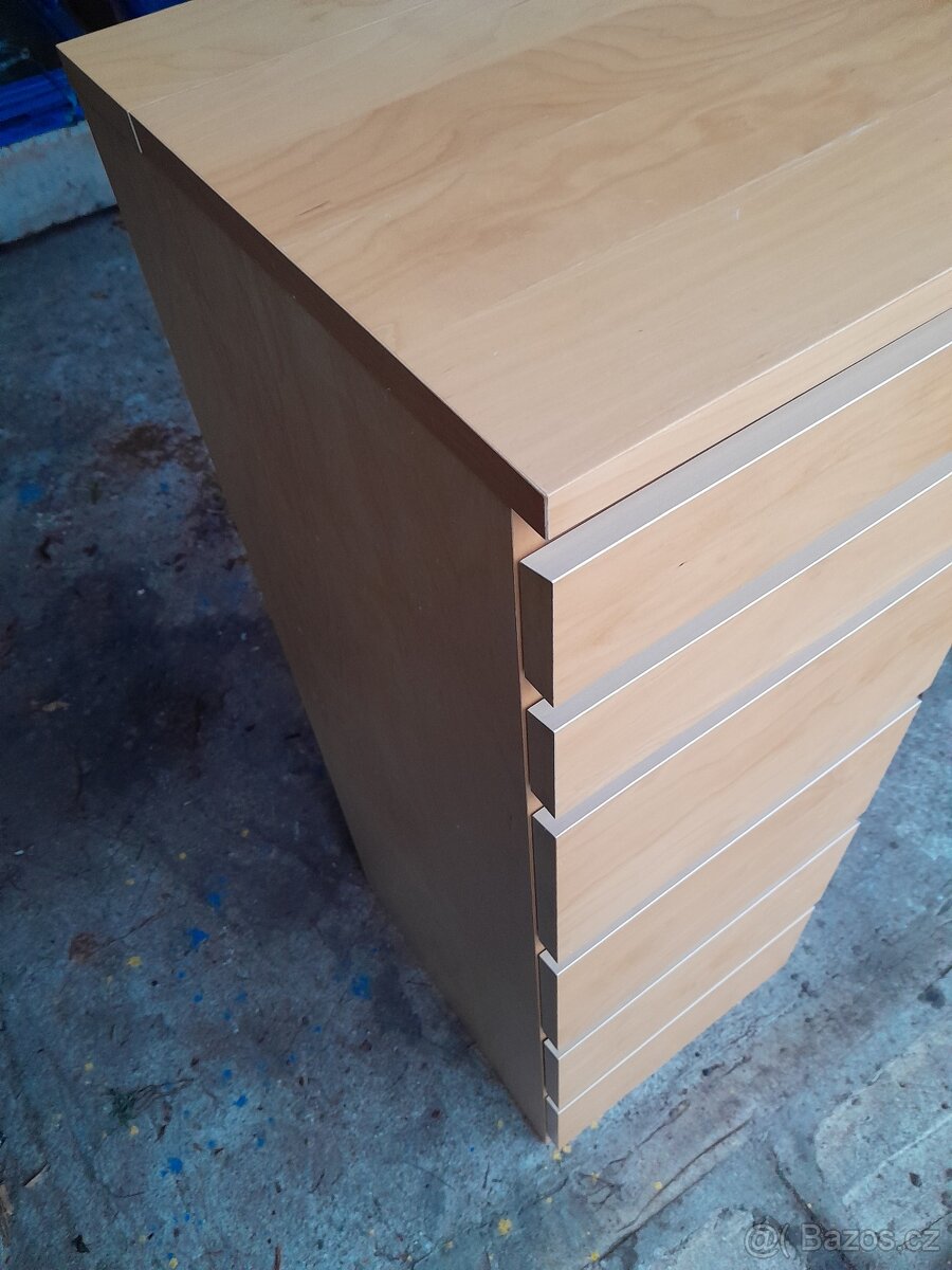 Ikea komoda Malm bříza se zrcadlem - 3