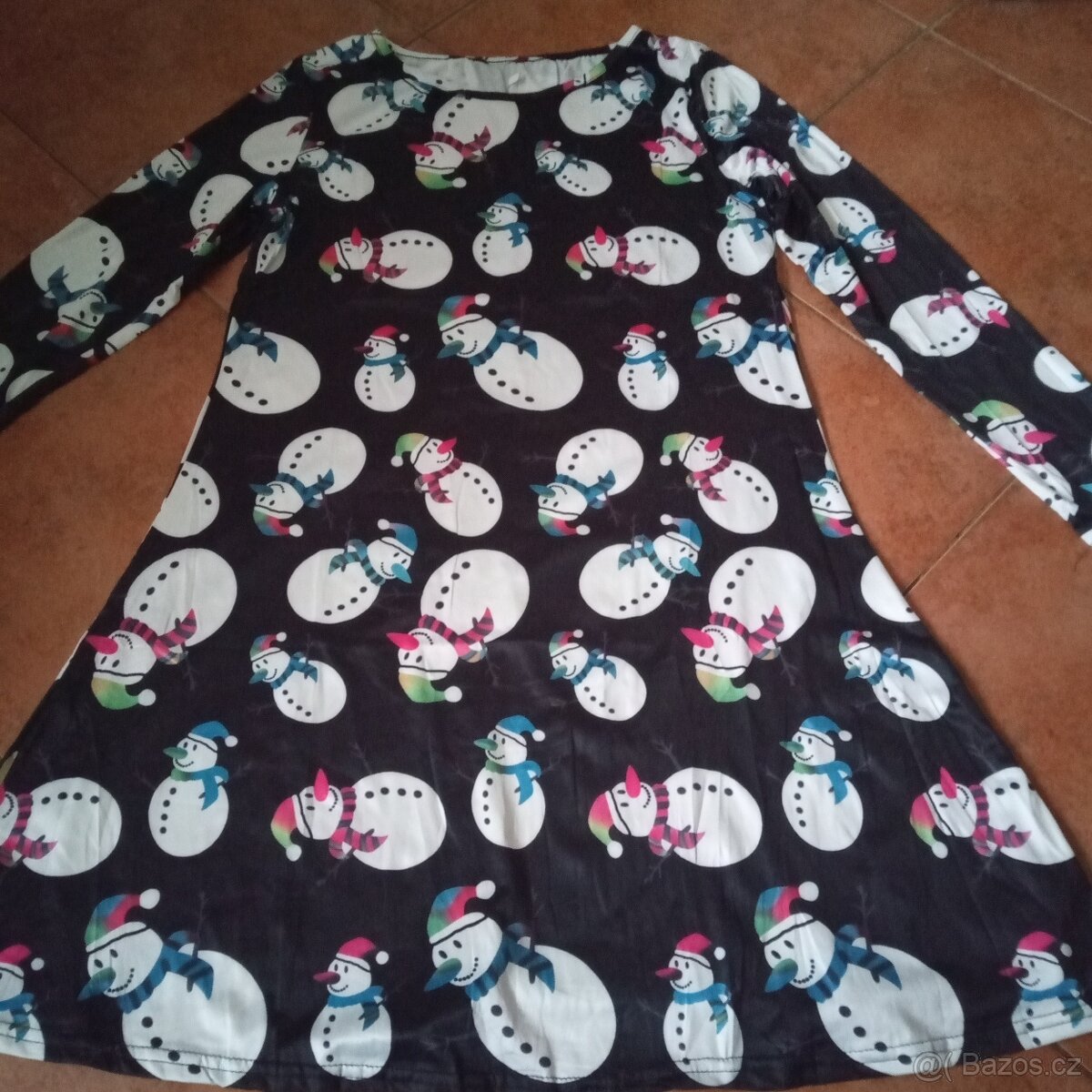 Dámské šaty s vánočním motivem vel.S / M - 3