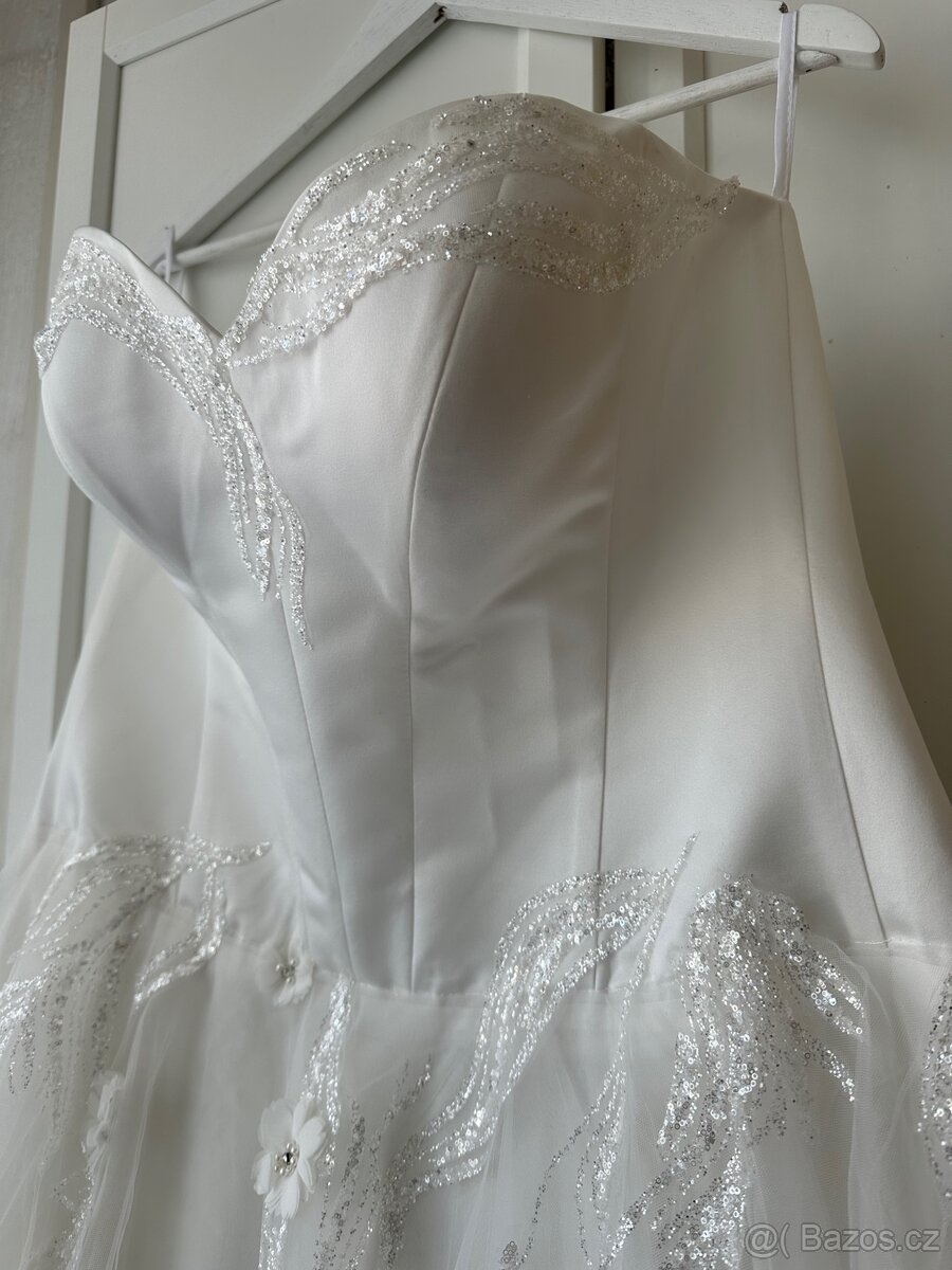 Svatební šaty nové vel XXL - 3