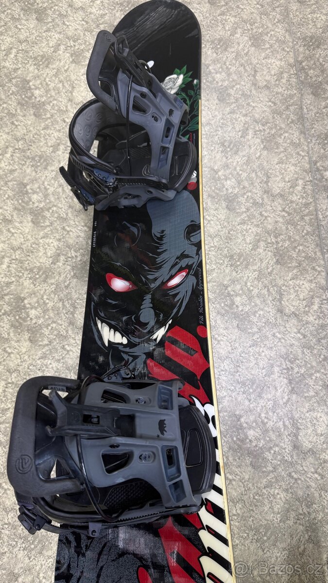 Donuts Snowboard 164cm s vázáním Flow - 3