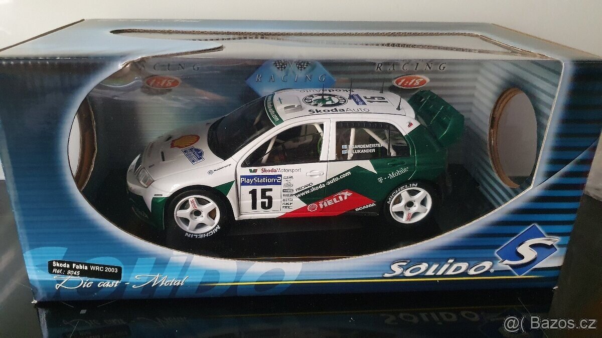 PRODÁM - model Škoda Fabia WRC 2003 1:18 SOLIDO - 3