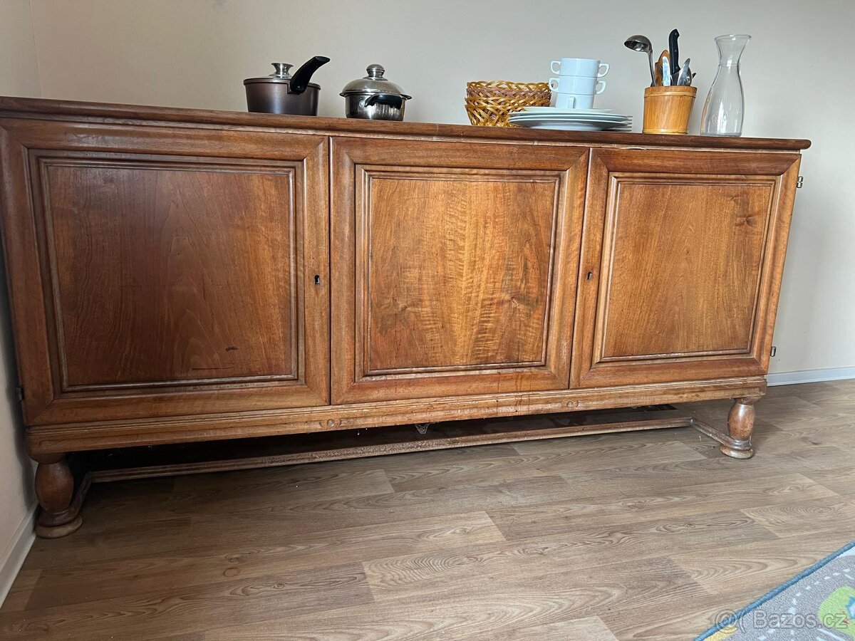Příborník /bufet starožitný masiv dub - 3