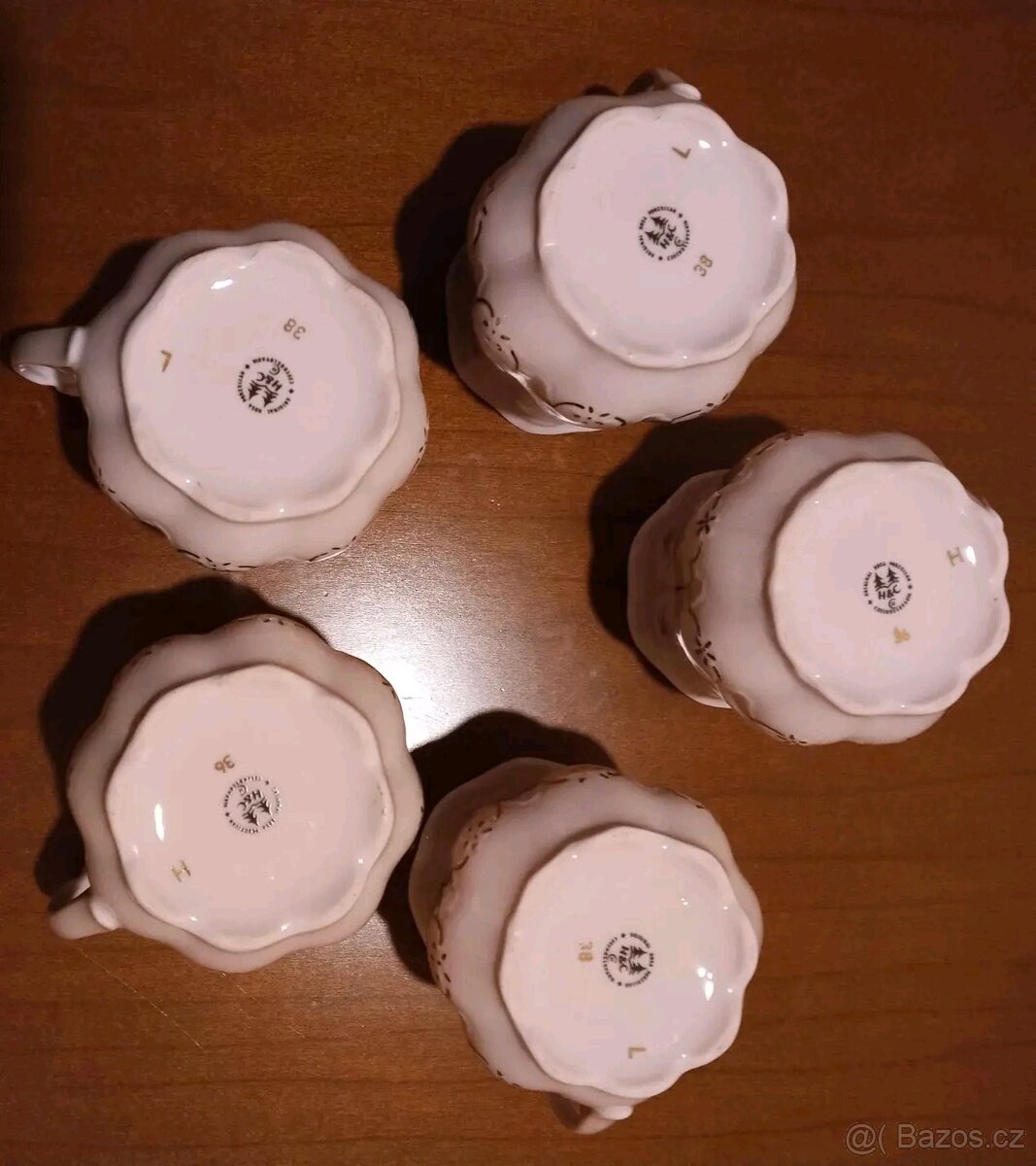 Hrnky růžový porcelán - 3