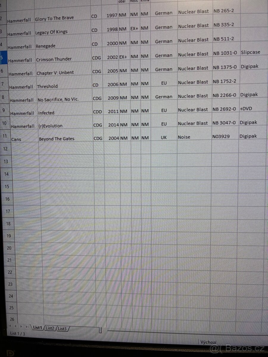 9 x Hammerfall, 1 x Cans - 3