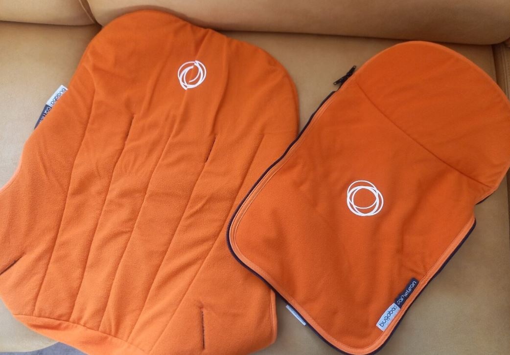 Bugaboo chameleon 4 dilny set: 2strisky+2potahy oranžová - 3