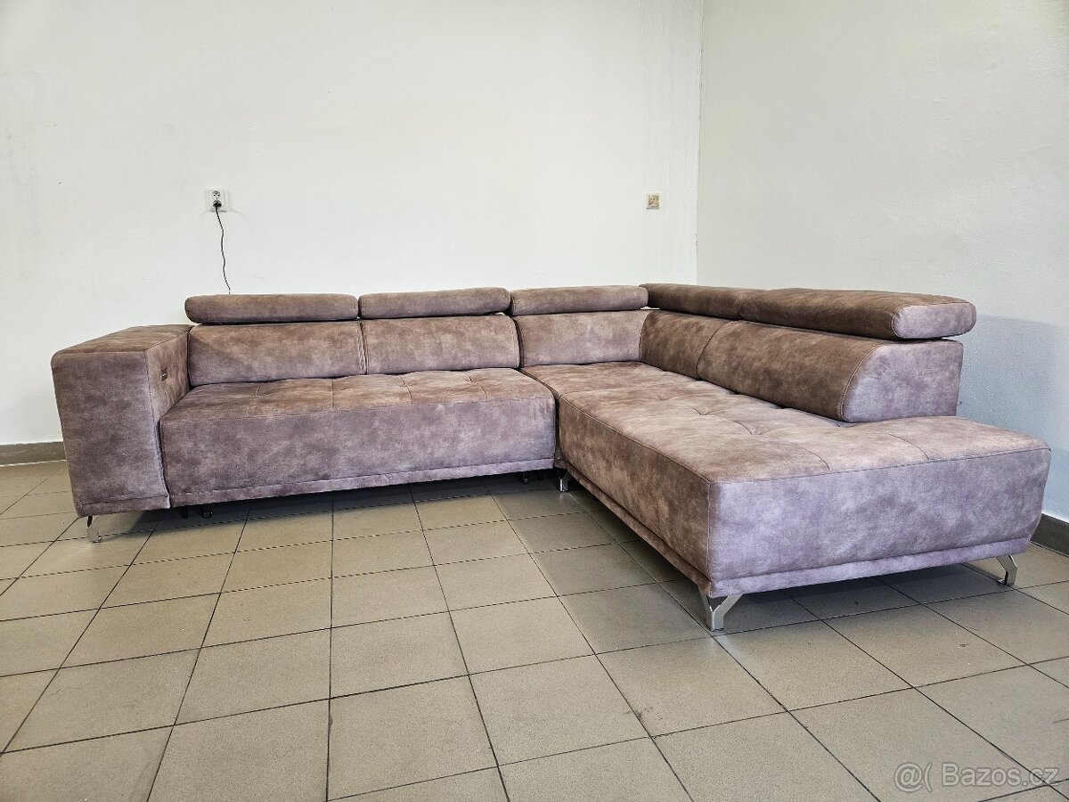 ROHOVÁ SEDACÍ SOUPRAVA- EL. VÝSUVEM - 3