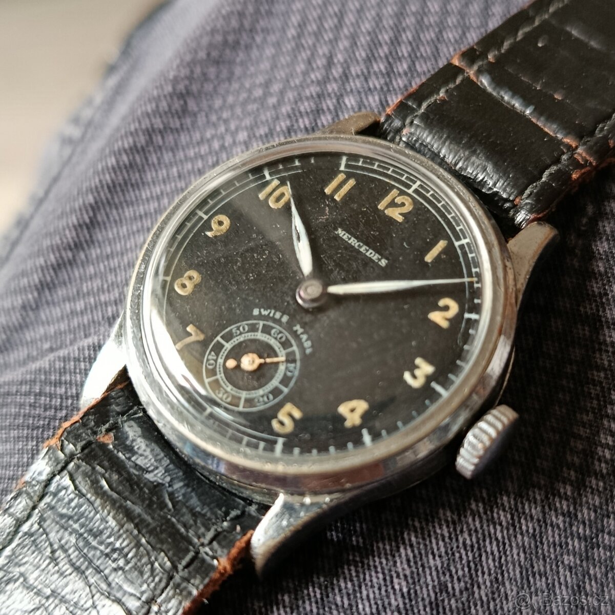 Vojenské švýcarské hodinky MERCEDES - 3