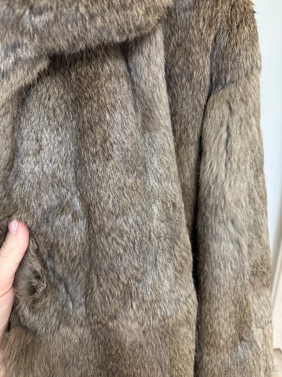 Luxusní pravý kožich z králíka – dovezený z USA (Montana) – - 3