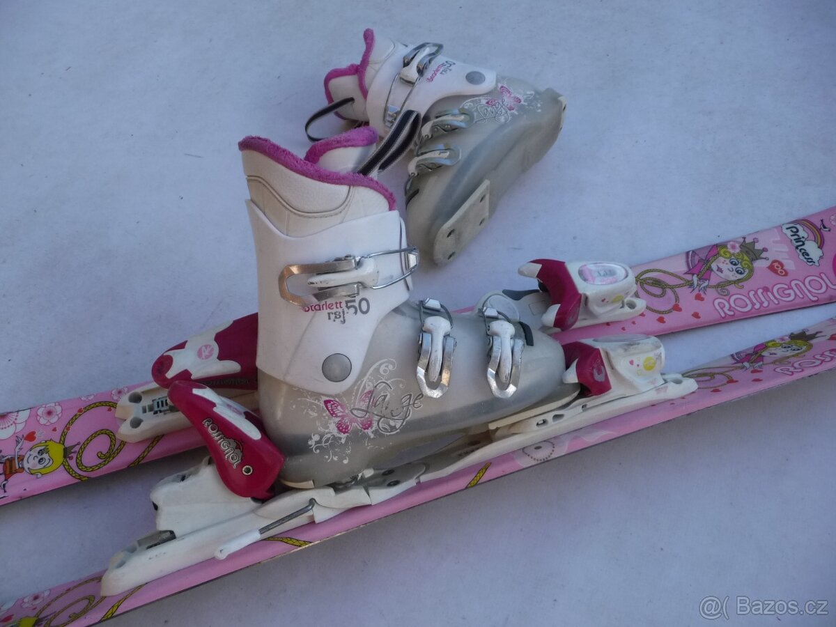 341. Detske lyže ROSSIGNOL - 100cm + boty LANGE 32 eu SET - 3