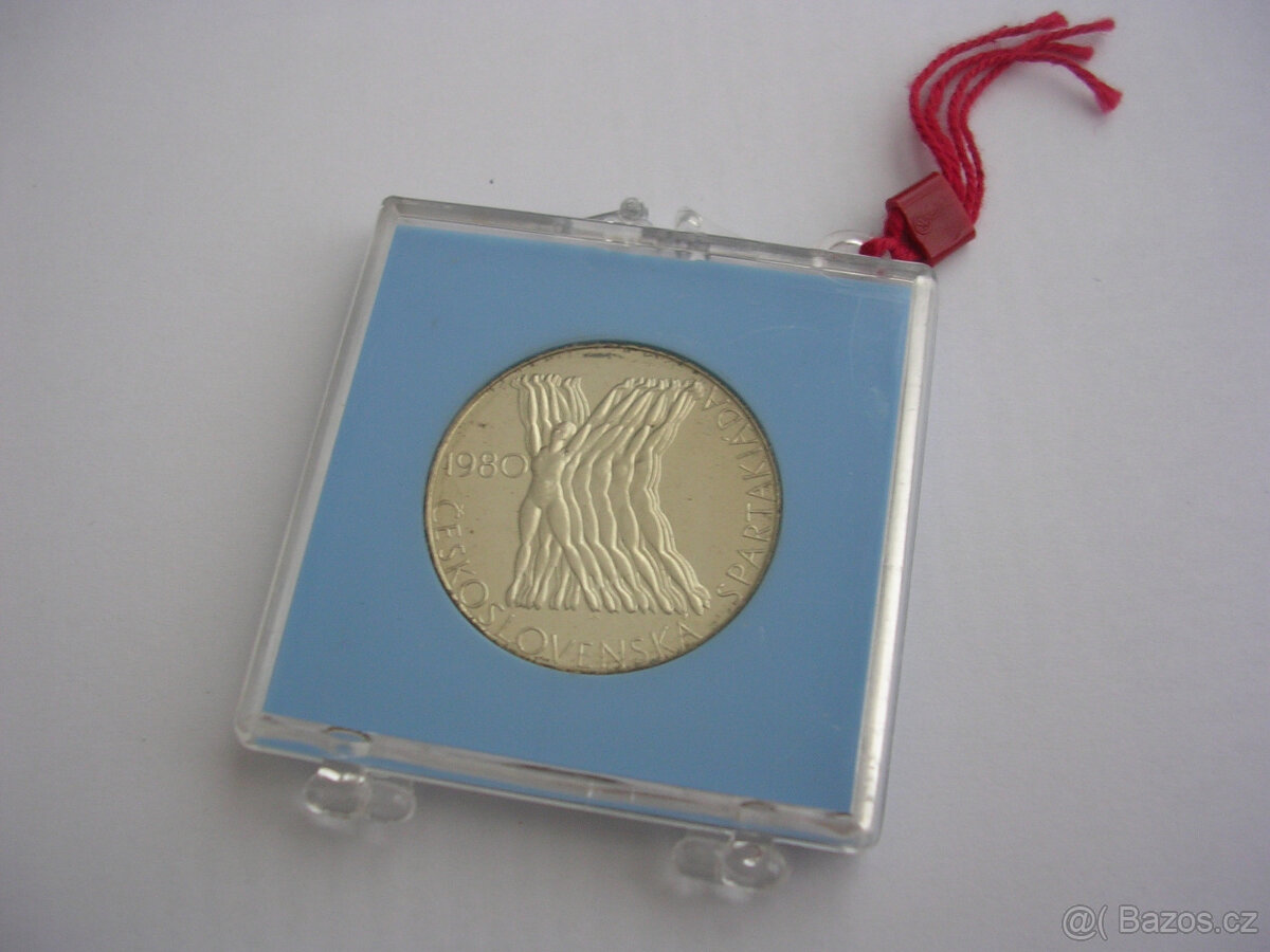 Ag minca 100 Kčs 1980 Československá spartakiada PROOF - 3