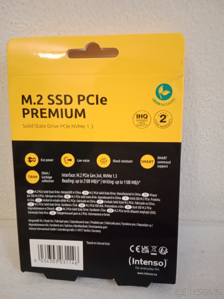 Intenso M.2 NVMe SSD 250GB - 3