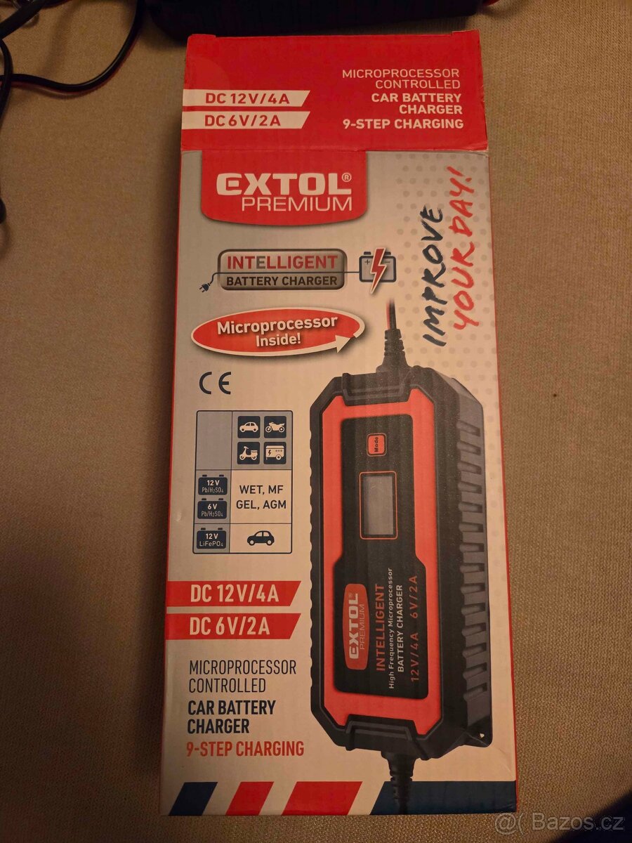 Extol Premium nabíječka 12V/4A - 3