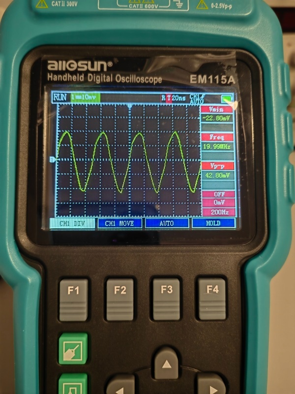 Osciloskop Allosun EM115A jednokanálový 50 MHz - 3