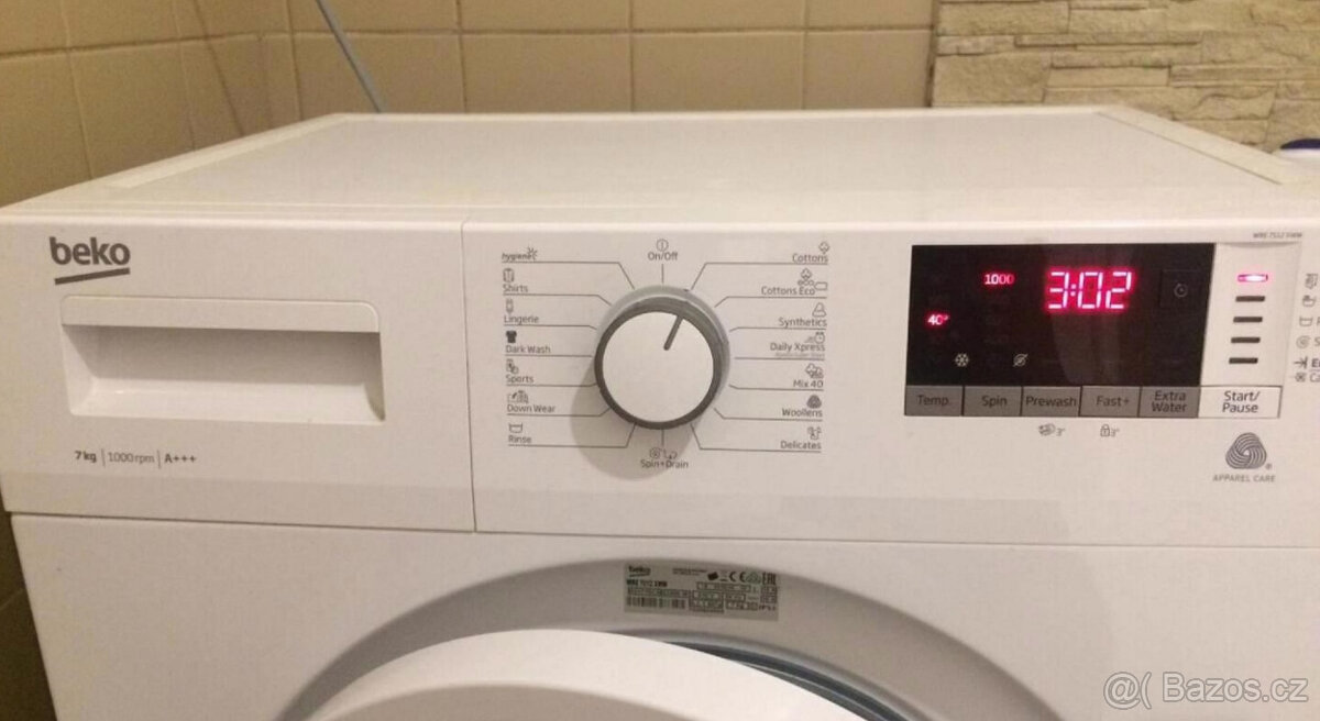 Ppračka Beko WRE 7512 XWW na 7kg - 3