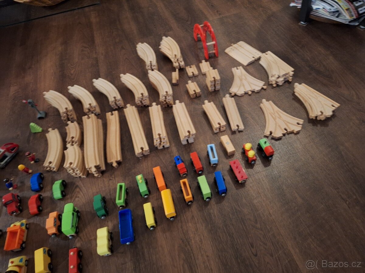 Dřevěné koleje s příslušenstvím - 3