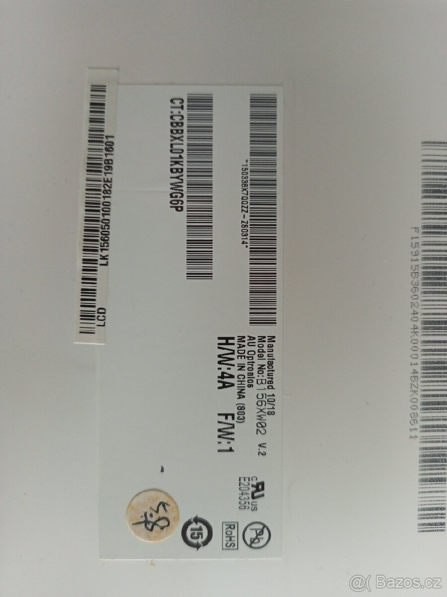 Panely displej notebooku 15.4" - 3